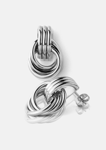 Boucle d'oreille Unity Loop - Plaquée argent