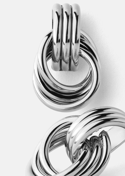 Boucle d'oreille Unity Loop - Plaquée argent