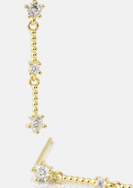Boucles d’oreilles Luna strip - 18k Plaquées or