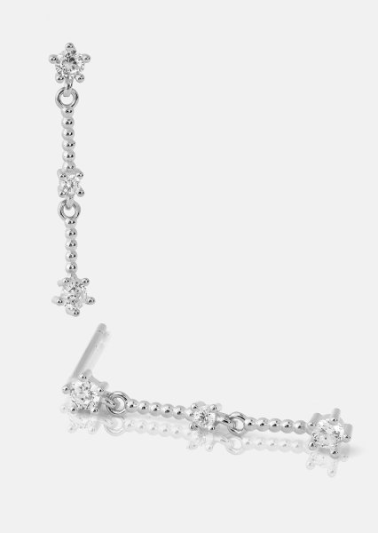 Boucles d’oreilles Luna strip - Plaquées argent