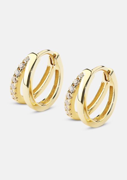 Boucle d’oreille Aurora Curve - 18k Plaquée or