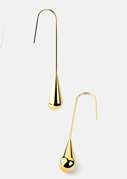 Boucle d’oreille Golden Drop Elegance - 18k Plaquée or