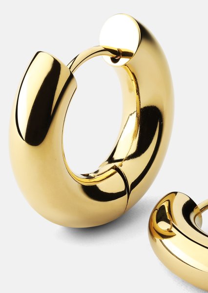 Boucles d’oreilles Bold Glow – 18k Plaquées or