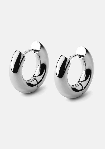 Boucles d’oreilles Bold Glow – Plaquées argent