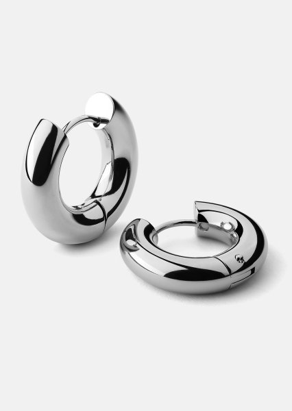 Boucles d’oreilles Bold Glow – Plaquées argent