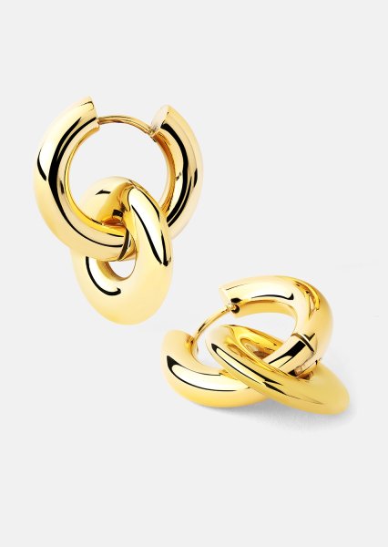 Boucles d’oreilles Chunky Link – 18k Plaquées or