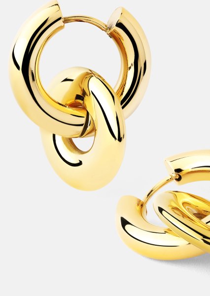 Boucles d’oreilles Chunky Link – 18k Plaquées or