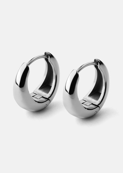 Boucles d’oreilles Bold mini – Plaquées argent