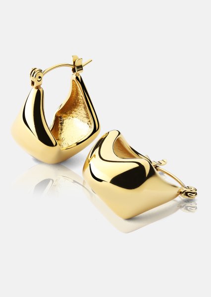 Boucles d’oreilles Glow Hoop – 18k Plaquées or