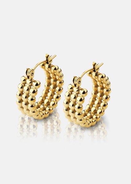 Boucles d’oreilles Sfera – 18k Plaquées or
