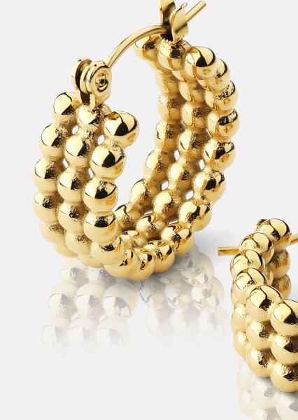 Boucles d’oreilles Sfera – 18k Plaquées or