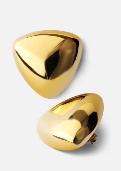 Boucles d’oreilles Bold Curve – 18k Plaquées or
