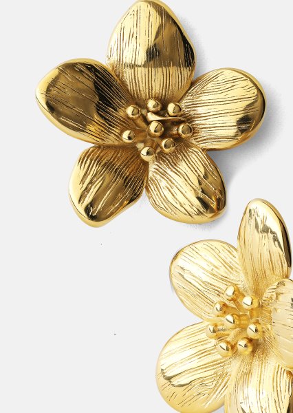 Boucles d’oreilles Flora Shine – 18k Plaquées or