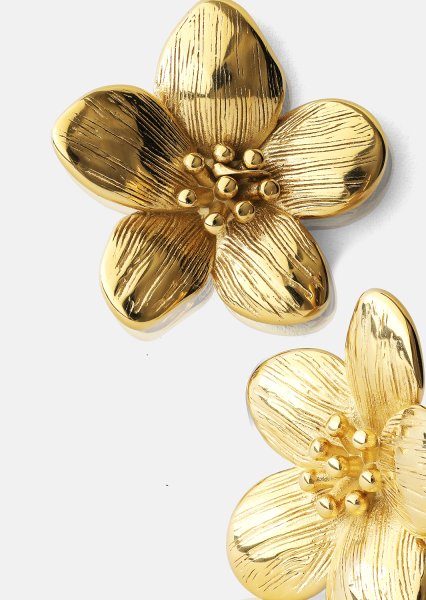 Boucles d’oreilles Flora Shine – 18k Plaquées or