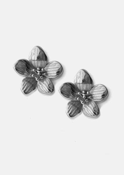Boucles d’oreilles Flora Shine – Plaquées argent