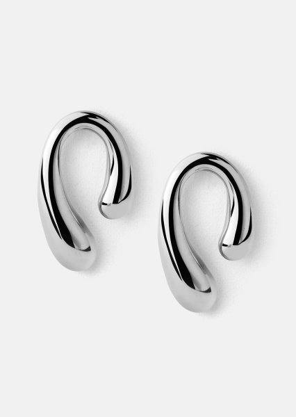Boucles d’oreilles Sculpture – Plaquées argent