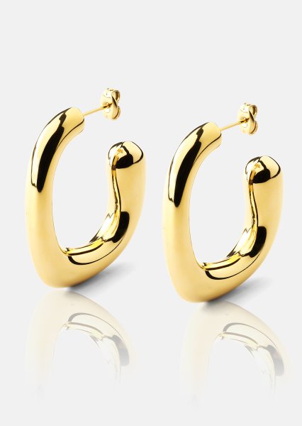Boucle d’oreille Elegant Curve - 18k Plaquée or