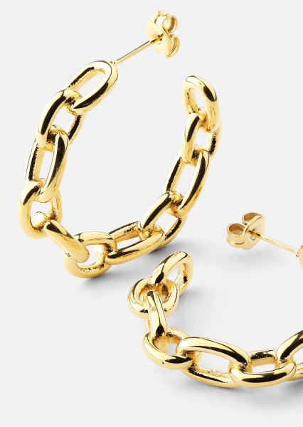 Boucle d’oreille Chain Bold - 18k Plaquée or
