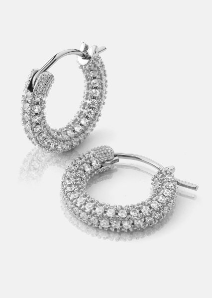 Elegans Boucle d'oreille - Plaquée argent