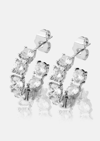 Vela Boucle d'oreille - Plaquée argent