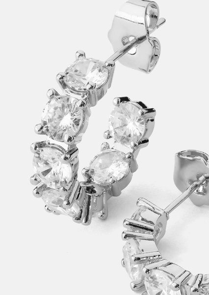 Vela Boucle d'oreille - Plaquée argent