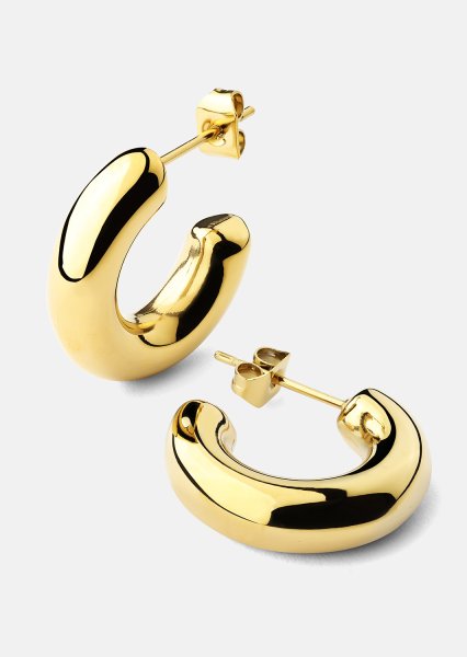 Boucles d’oreilles Breeze – 18k Plaquées or