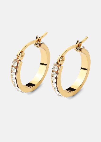 Boucle d'oreille CrystalGlow - 18k Plaquée or