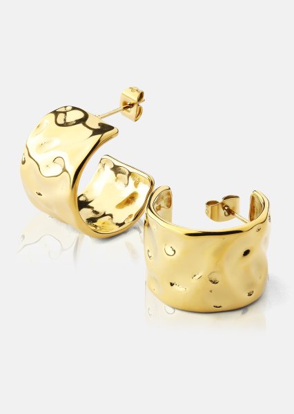 Boucle d'oreille Luna- 18k Plaquée or
