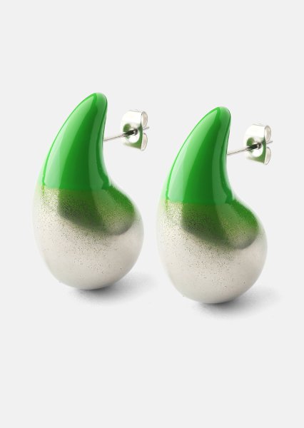 Boucles d’oreilles Verdé Glow – Plaquées argent