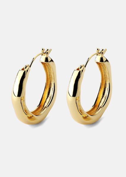 Boucle d’oreille Mila Hoops - 18k Plaquée or