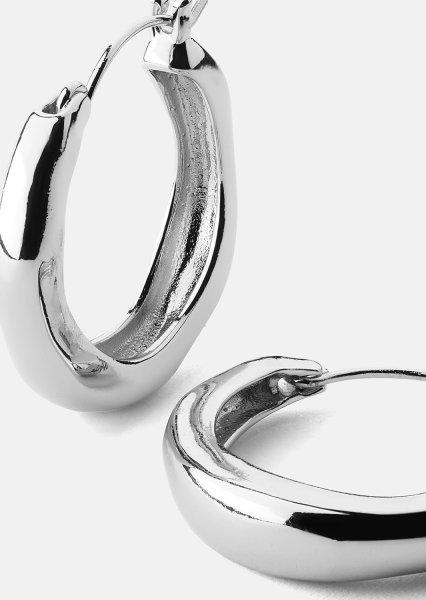 Boucle d’oreille Mila Hoops - Plaquée argent