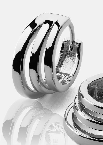 Boucles d’oreilles Trio - Plaquées argent