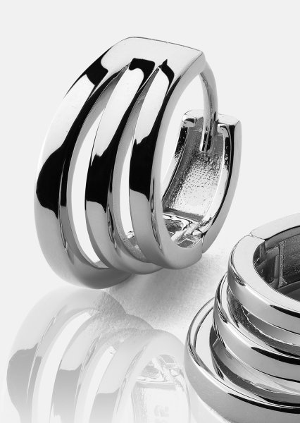 Boucles d’oreilles Trio - Plaquées argent