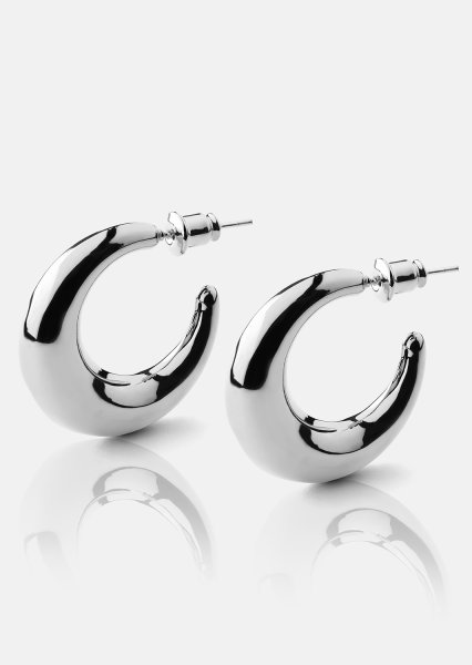 Loop Boucles d’oreilles – Plaquées argent