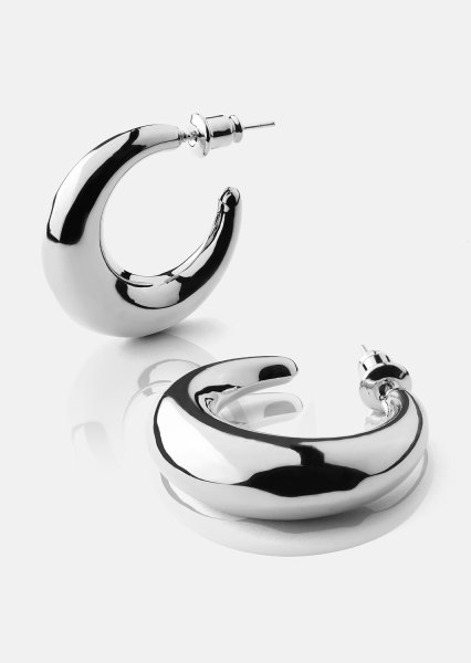 Loop Boucles d’oreilles – Plaquées argent