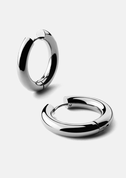 Luna Boucle d'oreille - Plaquée argent