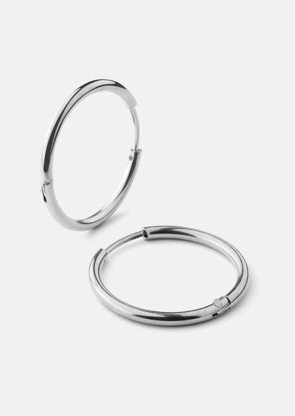 Boucle d’oreille Classic Medium - Plaquée argent