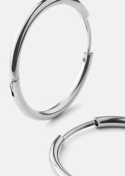 Boucle d’oreille Classic Medium - Plaquée argent