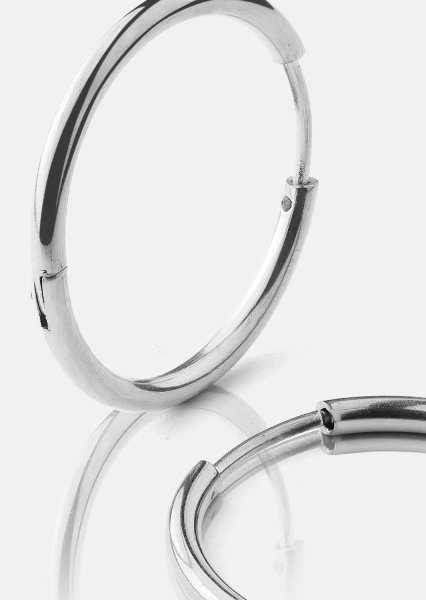 Boucle d’oreille Classic Medium - Plaquée argent