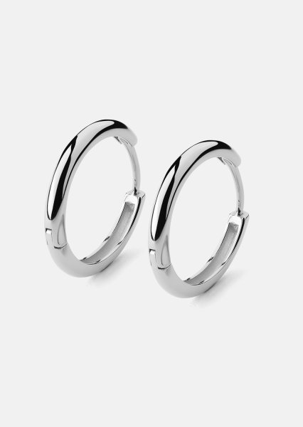 Boucle d’oreille Shine Hoops - Plaquée argent