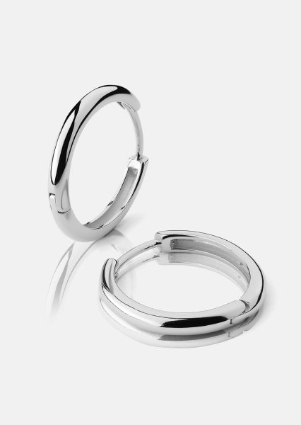 Boucle d’oreille Shine Hoops - Plaquée argent