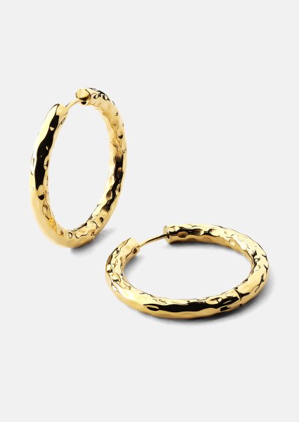 Boucle d’oreille Everyday Hoops - 18k Plaquée or