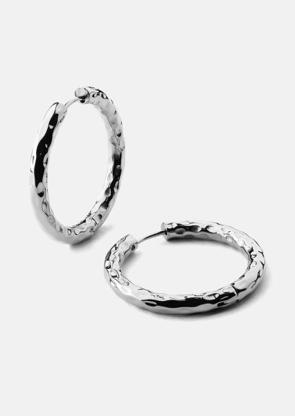 Boucle d’oreille Everyday Hoops - Plaquée argent