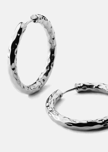 Boucle d’oreille Everyday Hoops - Plaquée argent