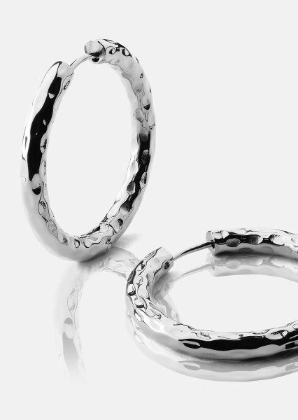 Boucle d’oreille Everyday Hoops - Plaquée argent