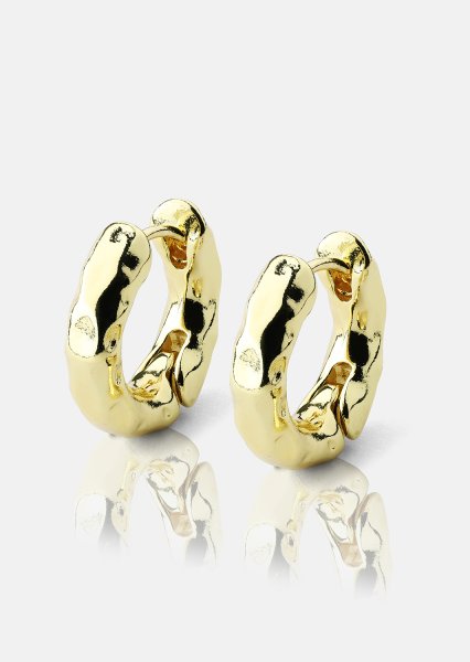 Boucle d’oreille Luxe Ripple Hoops - 18k Plaquée or