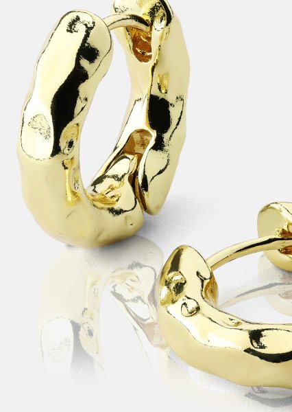 Boucle d’oreille Luxe Ripple Hoops - 18k Plaquée or