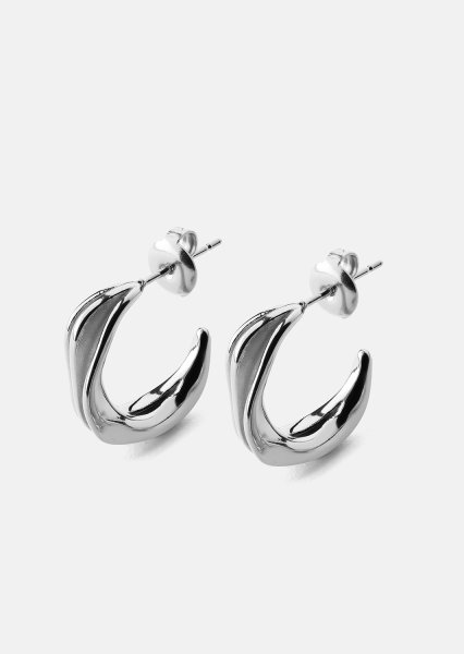 Boucles d’oreilles Gleaming Flow - Plaquées argent