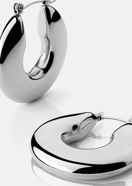 Boucle d’oreille Luna Bold Hoops - Plaquée argent