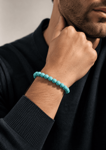 Bracelet perlé Azure Edge